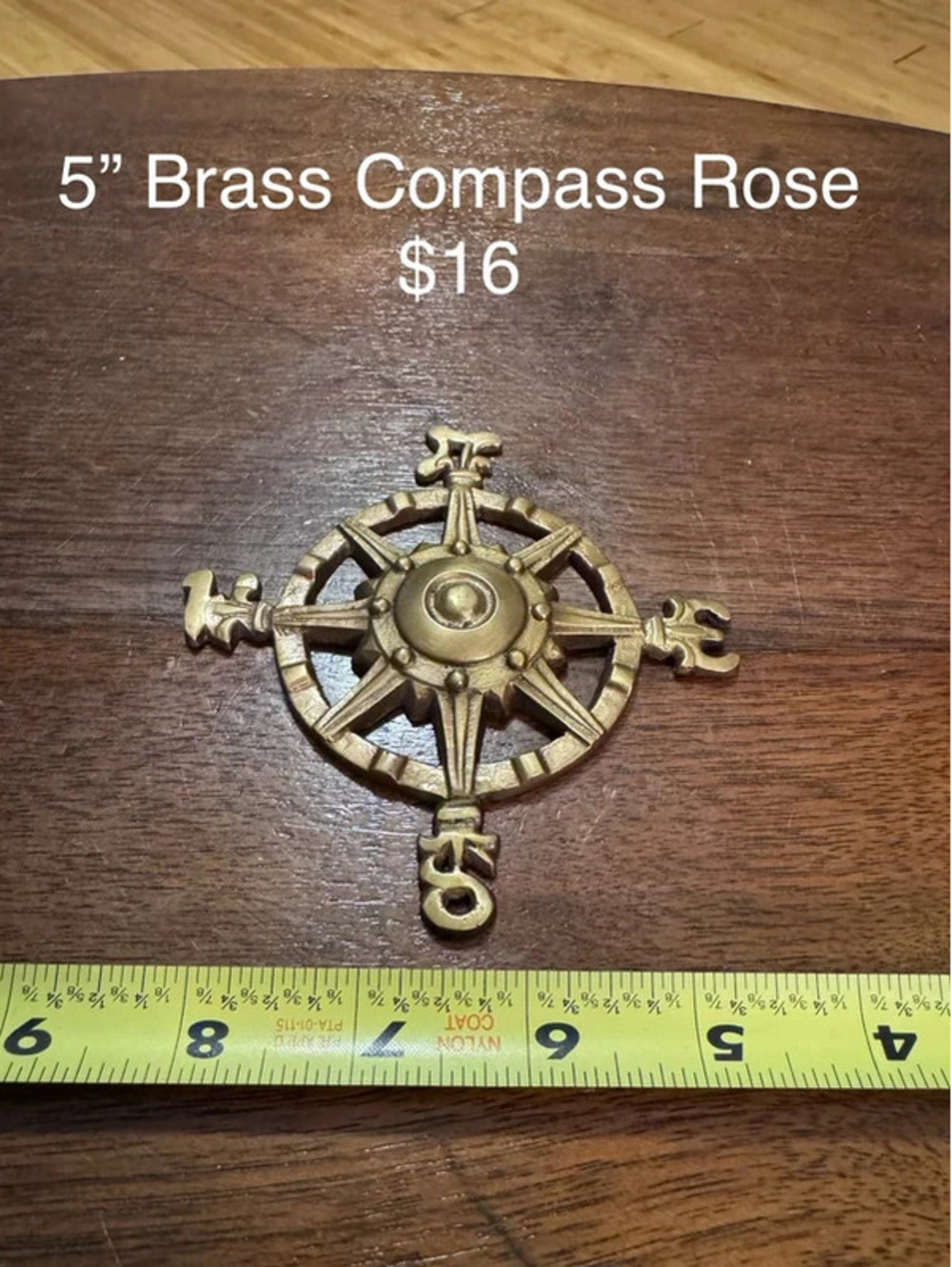 Brass Compass Rose